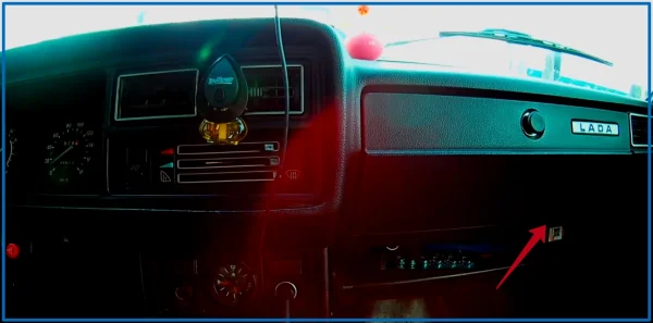 2107 фото расположения разъёма диагностики