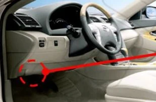 toyota camry acv40 схема предохранителей в салоне, room fuse block circuit