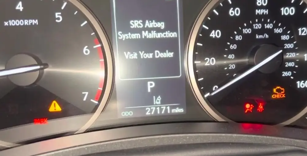 lexus NX300 ошибка b1650